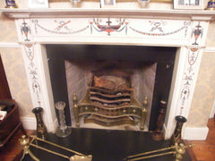Period White Statuary Bossi Marble Chimney Piece 18th Century DES 7 *