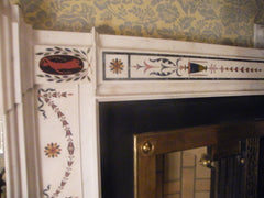 Period White Statuary Bossi Marble Chimney Piece DES 8 *